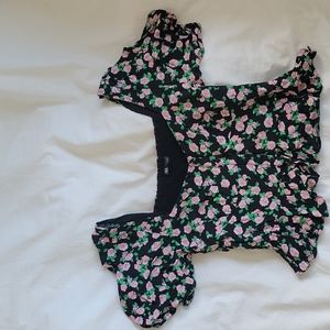 Zara printed crop top